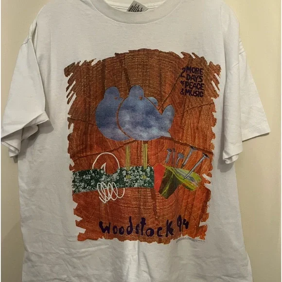 WOODSTOCK 94 Tシャツ XL Vintage 1994 Woodstock Shirt XL – Madd Vintage